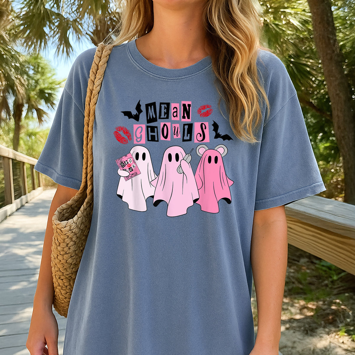 Mean Ghouls Halloween -  Adult Comfort Colors T-Shirt