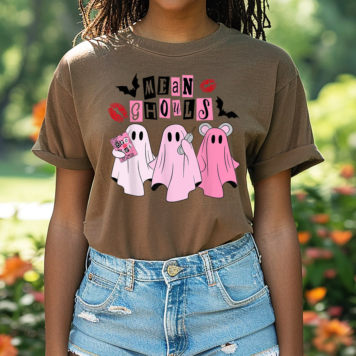 Mean Ghouls Halloween -  Adult Comfort Colors T-Shirt 