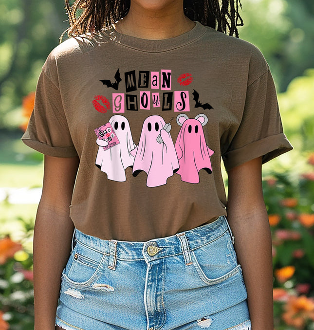 Mean Ghouls Halloween -  Adult Comfort Colors T-Shirt 