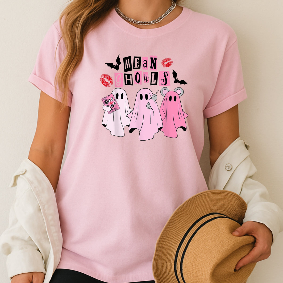 Mean Ghouls Halloween - Adult Softstyle T-Shirt
