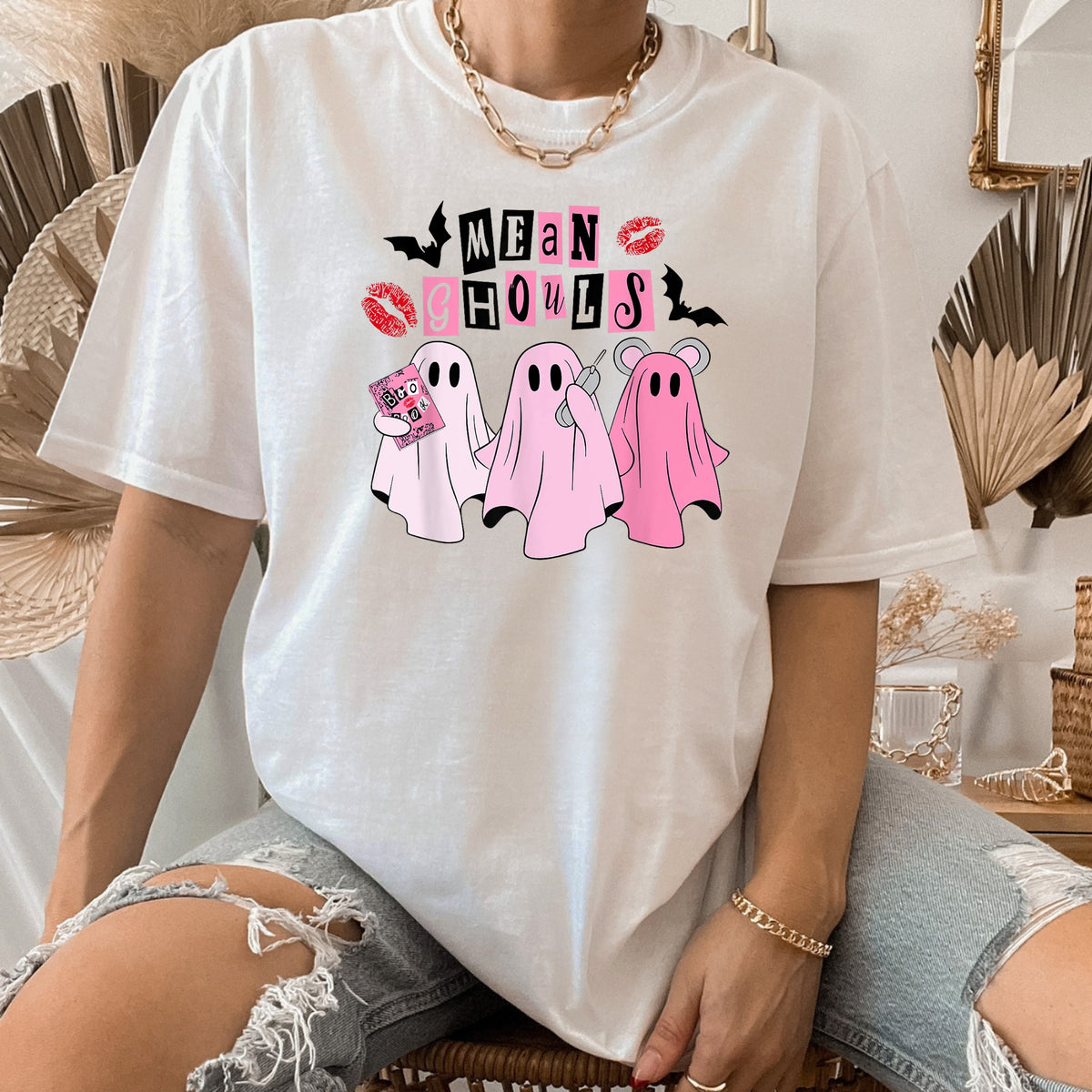 Mean Ghouls Halloween - Adult Softstyle T-Shirt