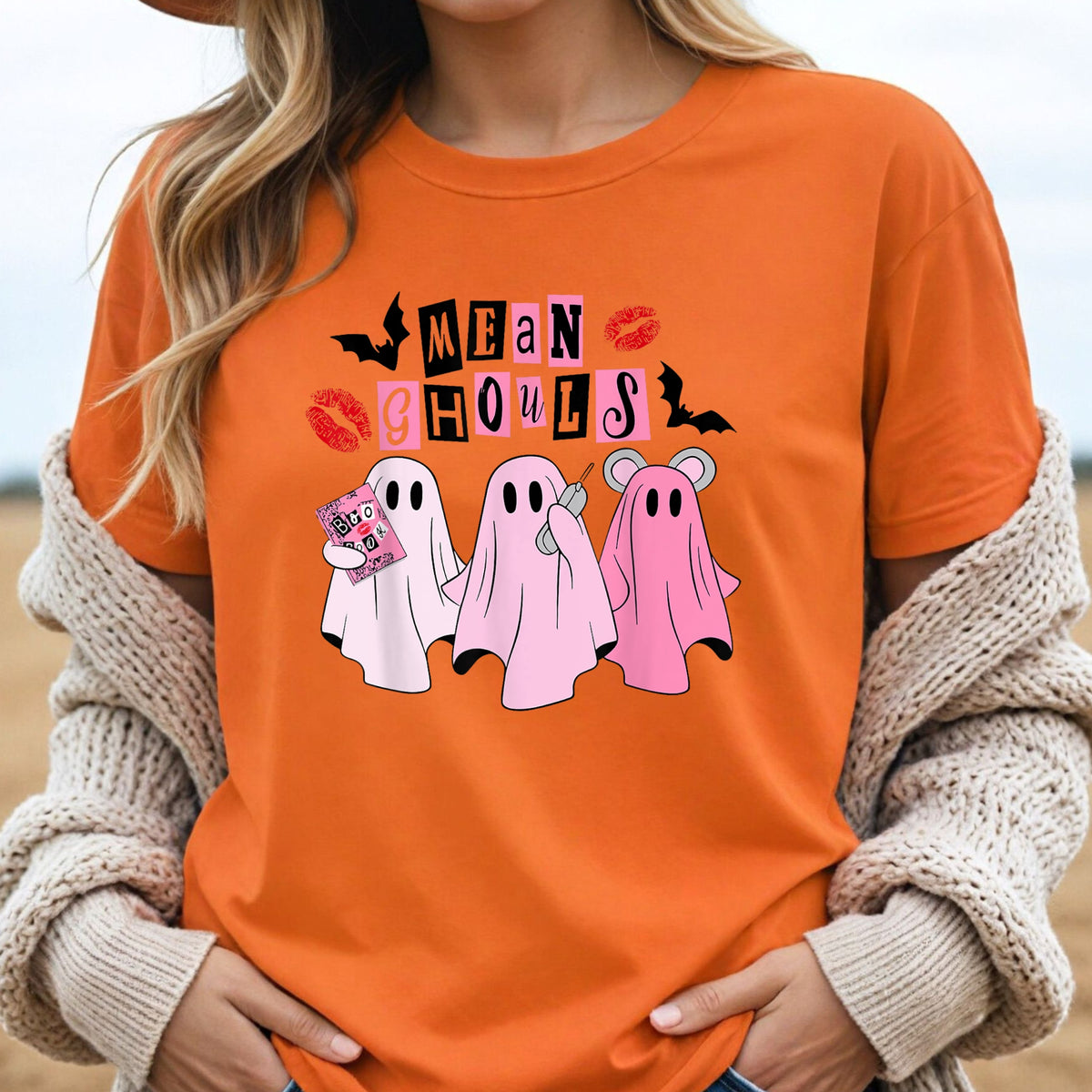 Mean Ghouls Halloween - Adult Softstyle T-Shirt
