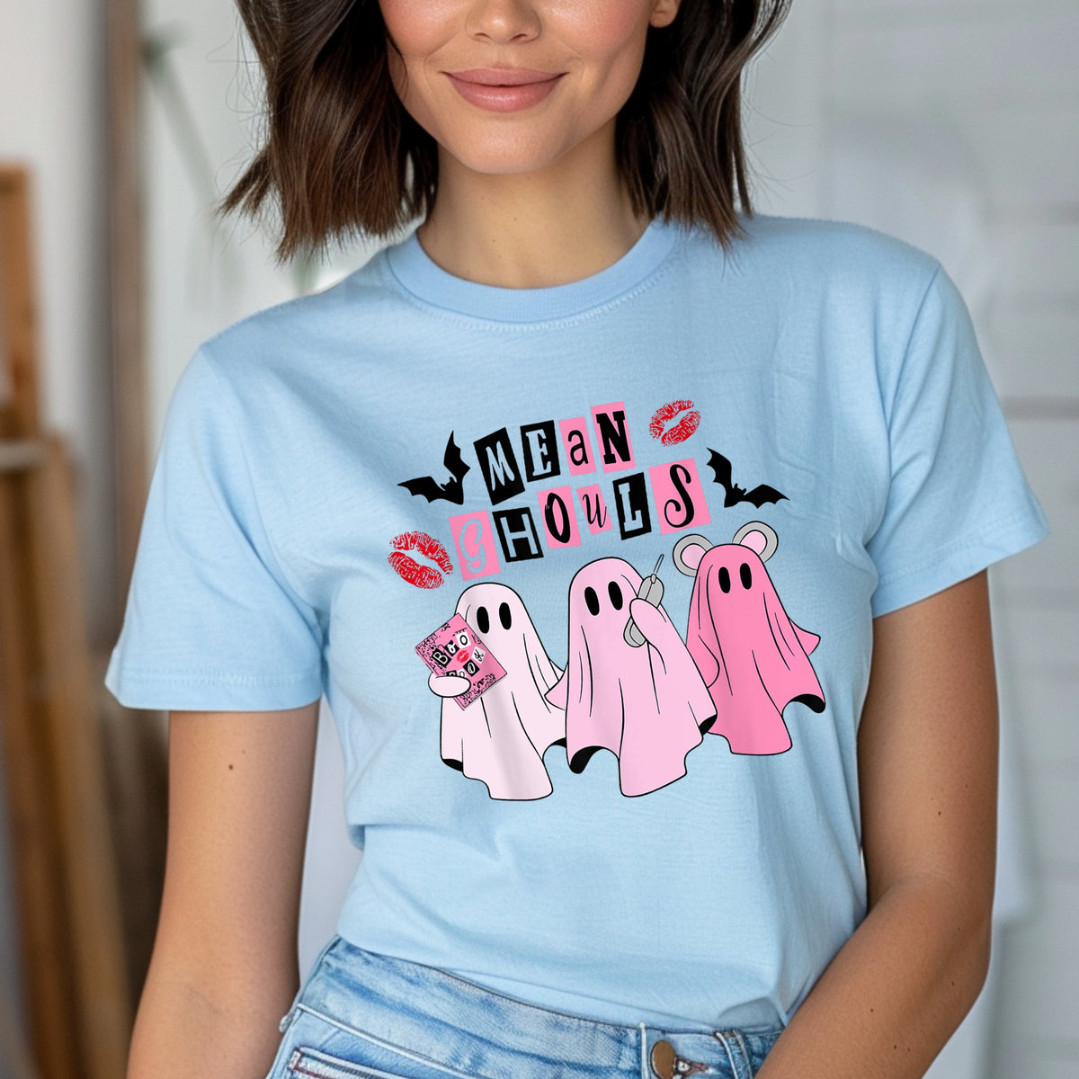 Mean Ghouls Halloween - Adult Softstyle T-Shirt