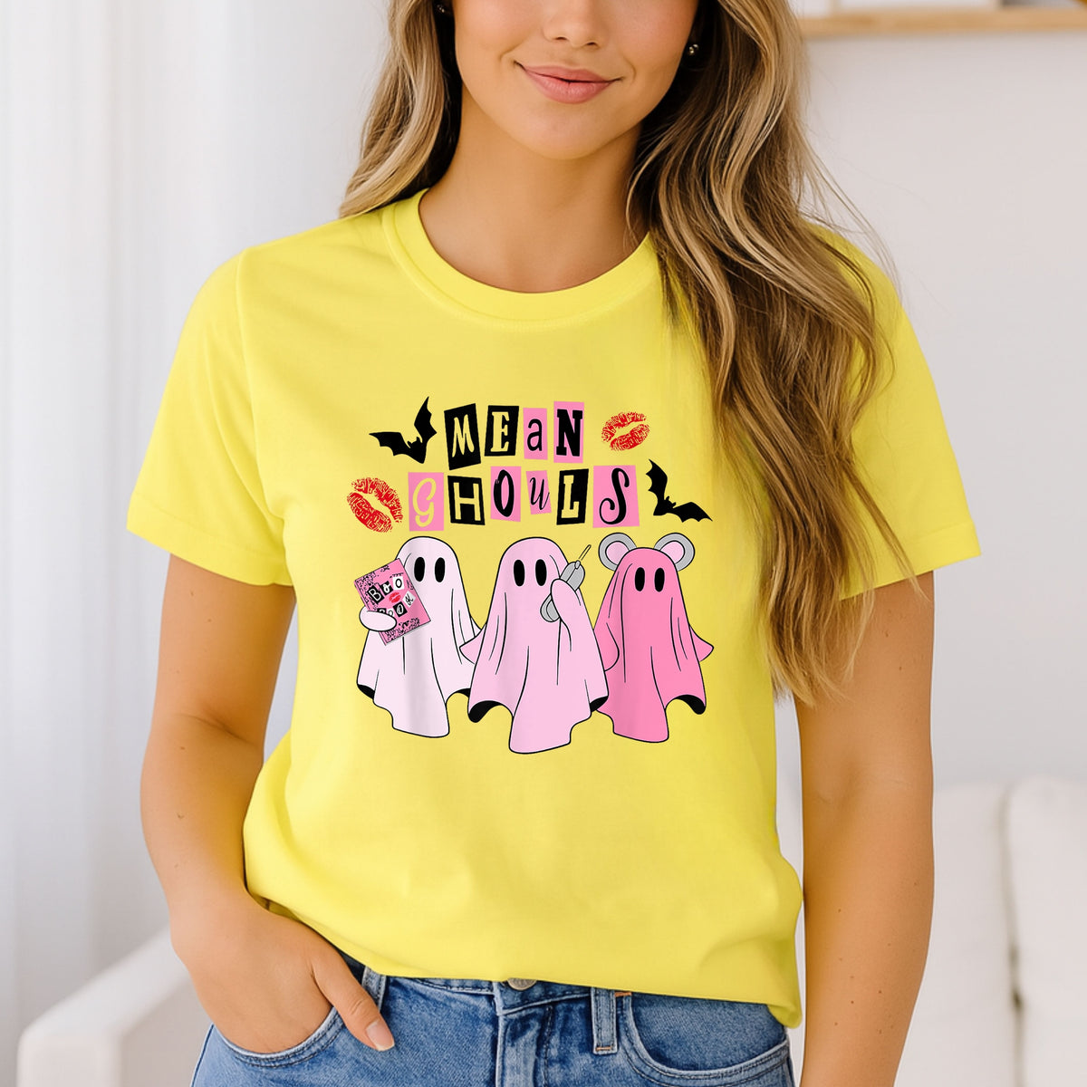 Mean Ghouls Halloween - Adult Softstyle T-Shirt