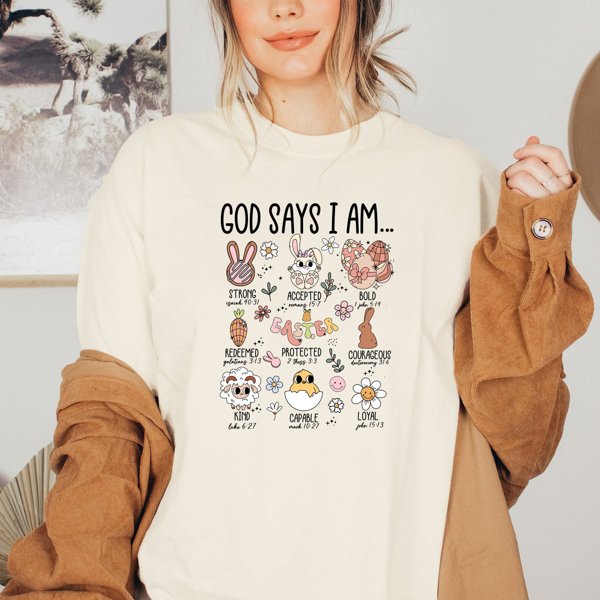 God Says I am Strong Kind Loyal - Adult Softstyle T-Shirt