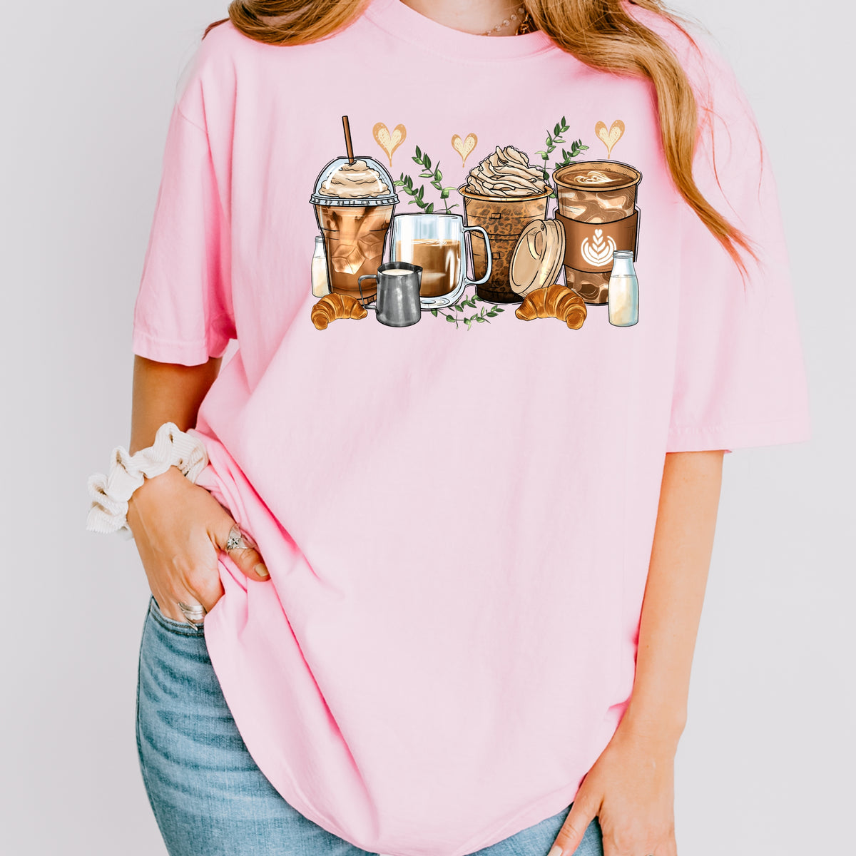 Coffee Shirt Iced Coffee - Comfort Colors T-Shirt 