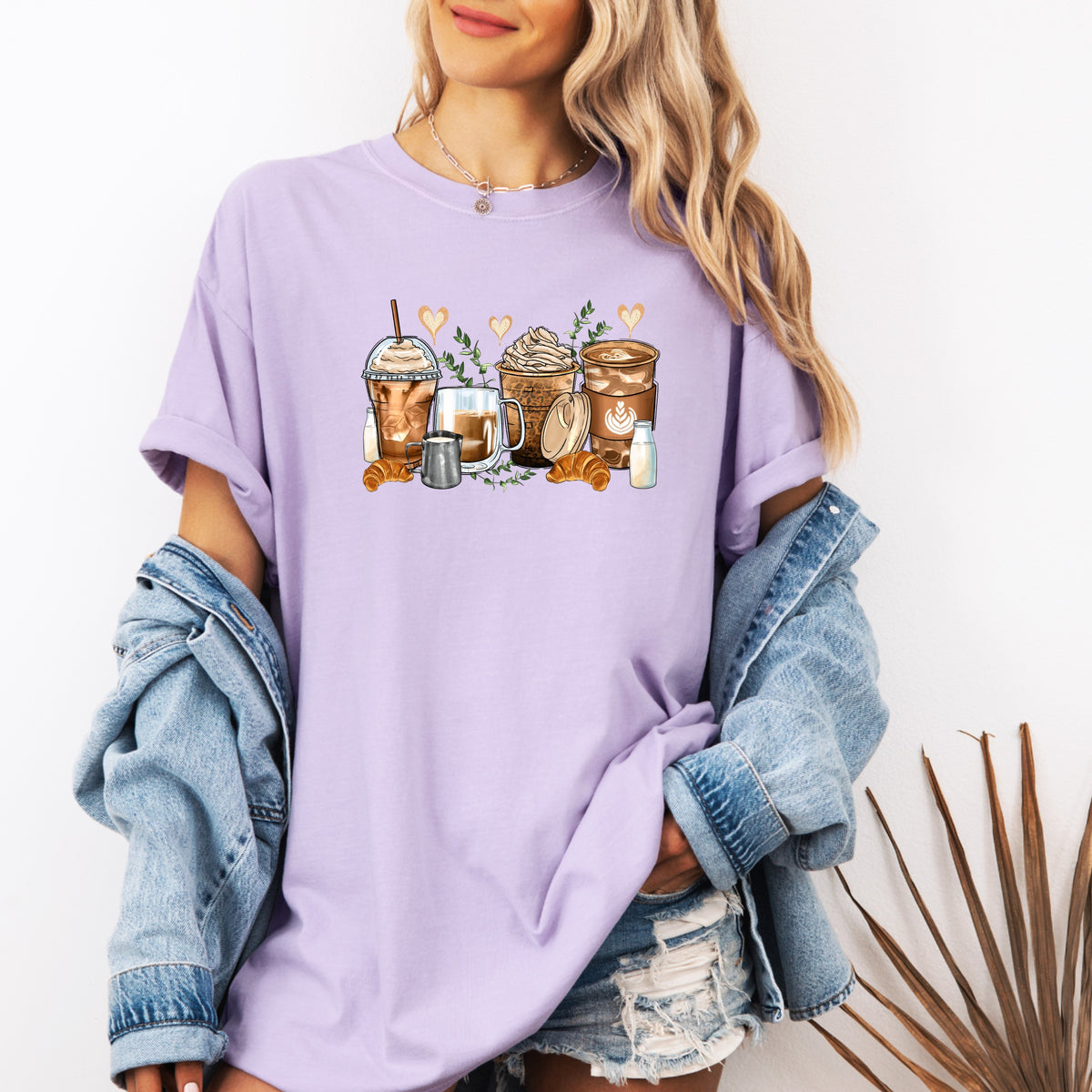 Coffee Shirt Iced Coffee - Adult Comfort Colors T-Shirt