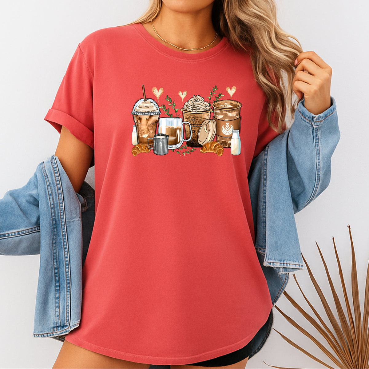 Coffee Shirt Iced Coffee - Adult Comfort Colors T-Shirt