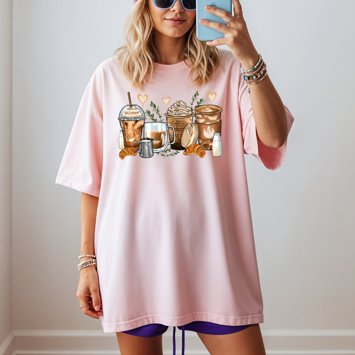 Coffee Shirt Iced Coffee - Adult Comfort Colors T-Shirt
