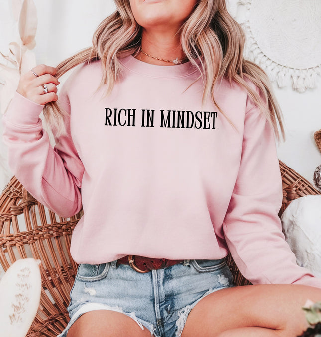 Rich in Mindset - Adult Crewneck Sweatshirt