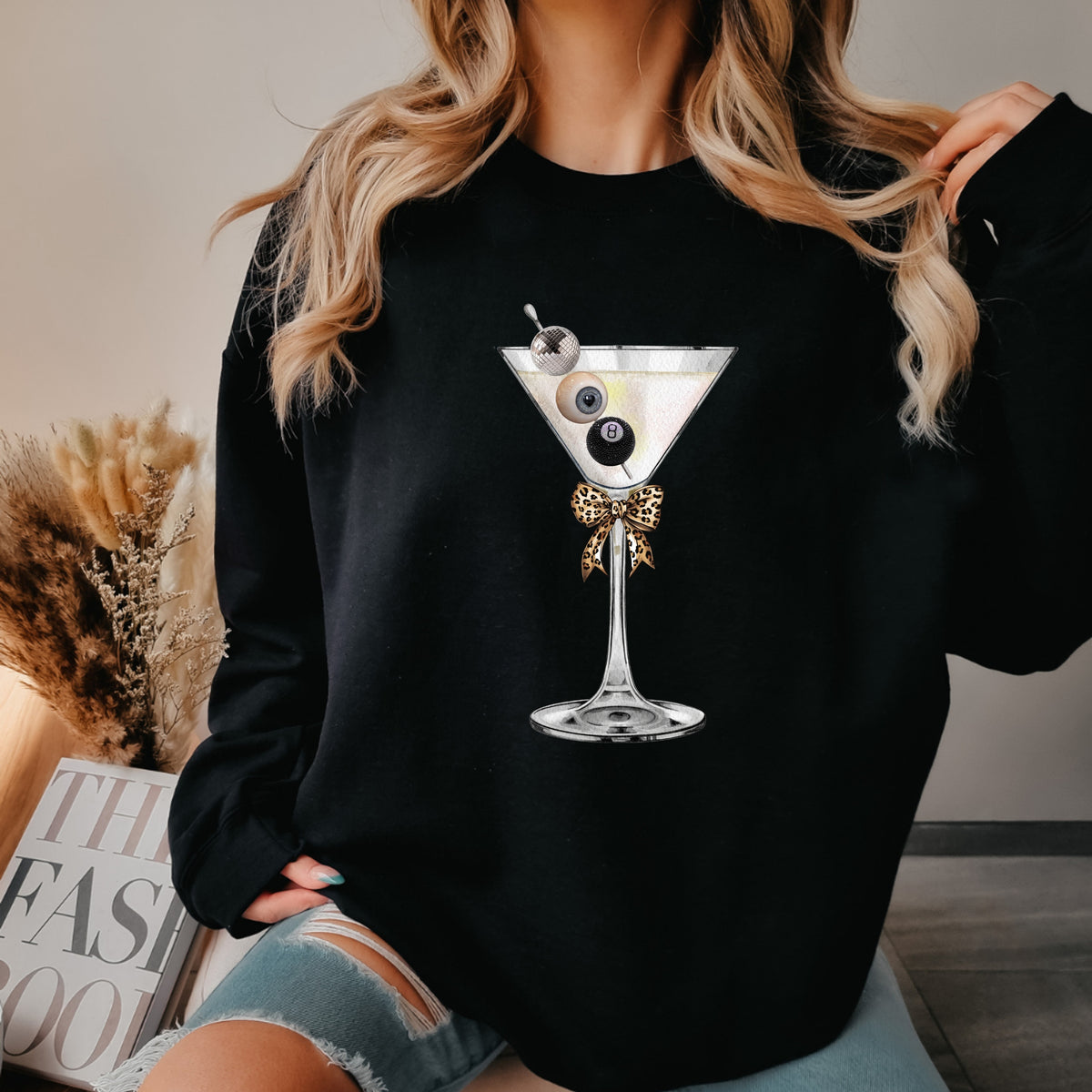 Disco Martini - Adult Crewneck Sweatshirt