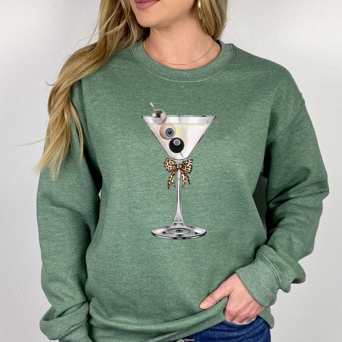 Disco Martini - Adult Crewneck Sweatshirt