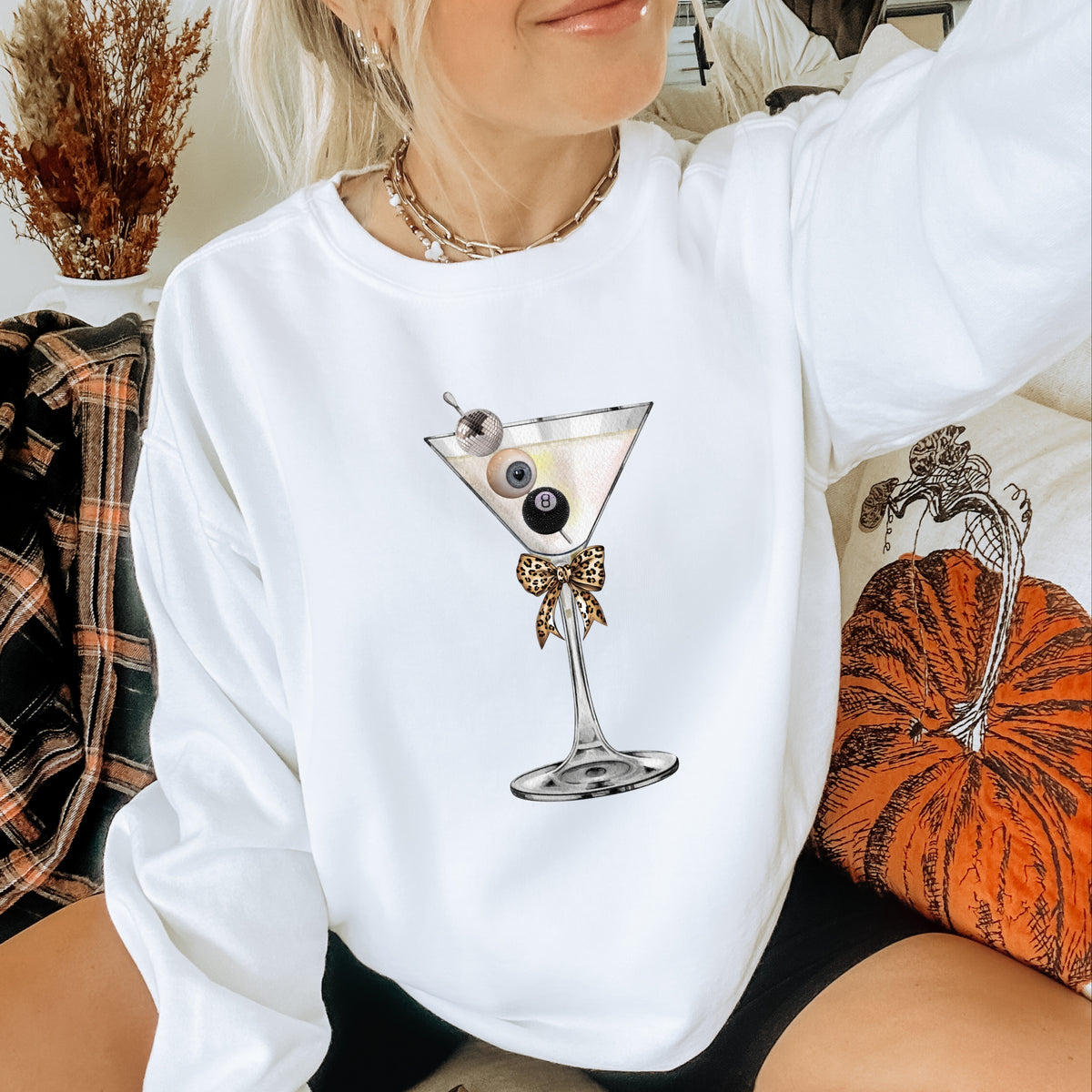 Disco Martini - Adult Crewneck Sweatshirt