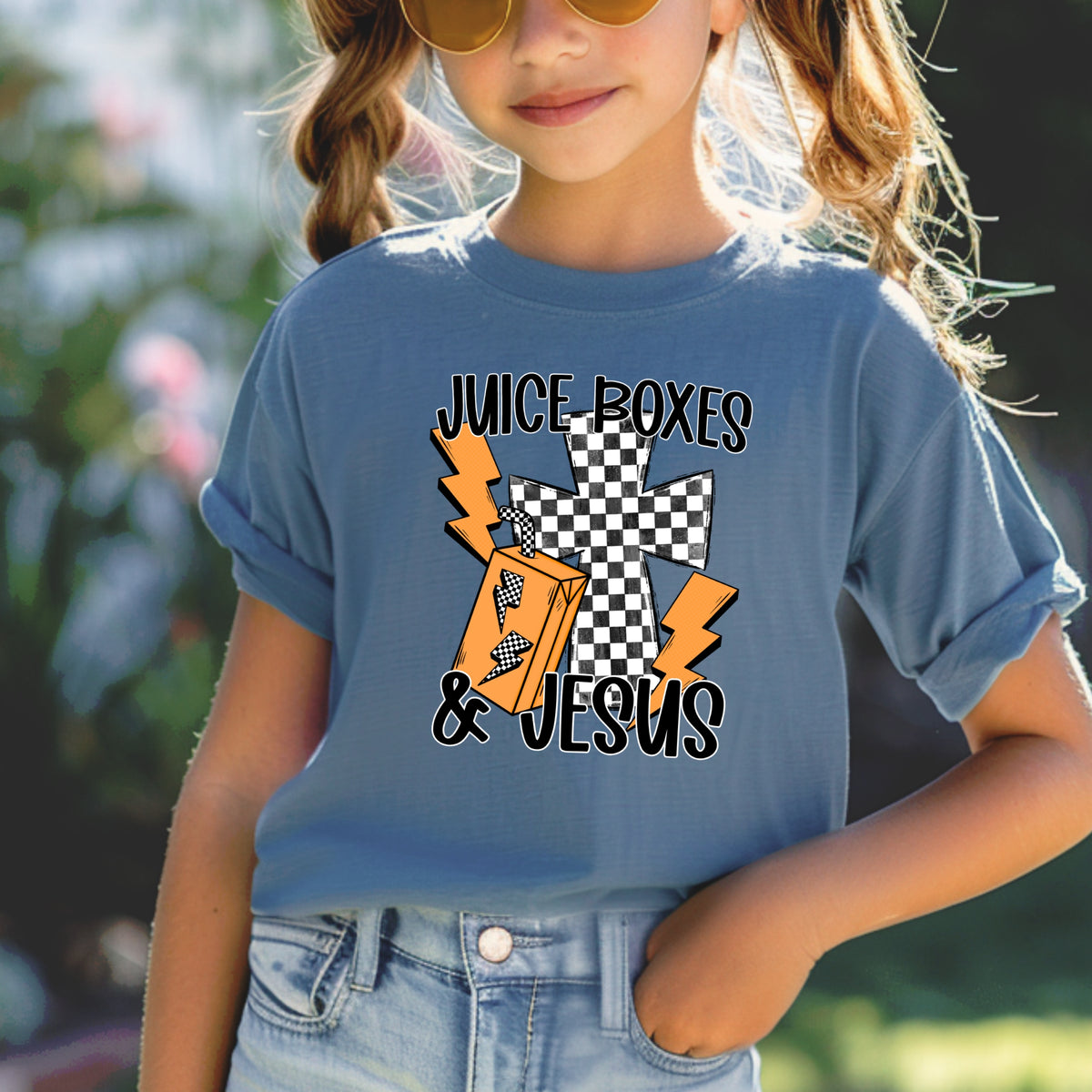 Juice Boxes and Jesus Kids - Youth Comfort Colors T-Shirt