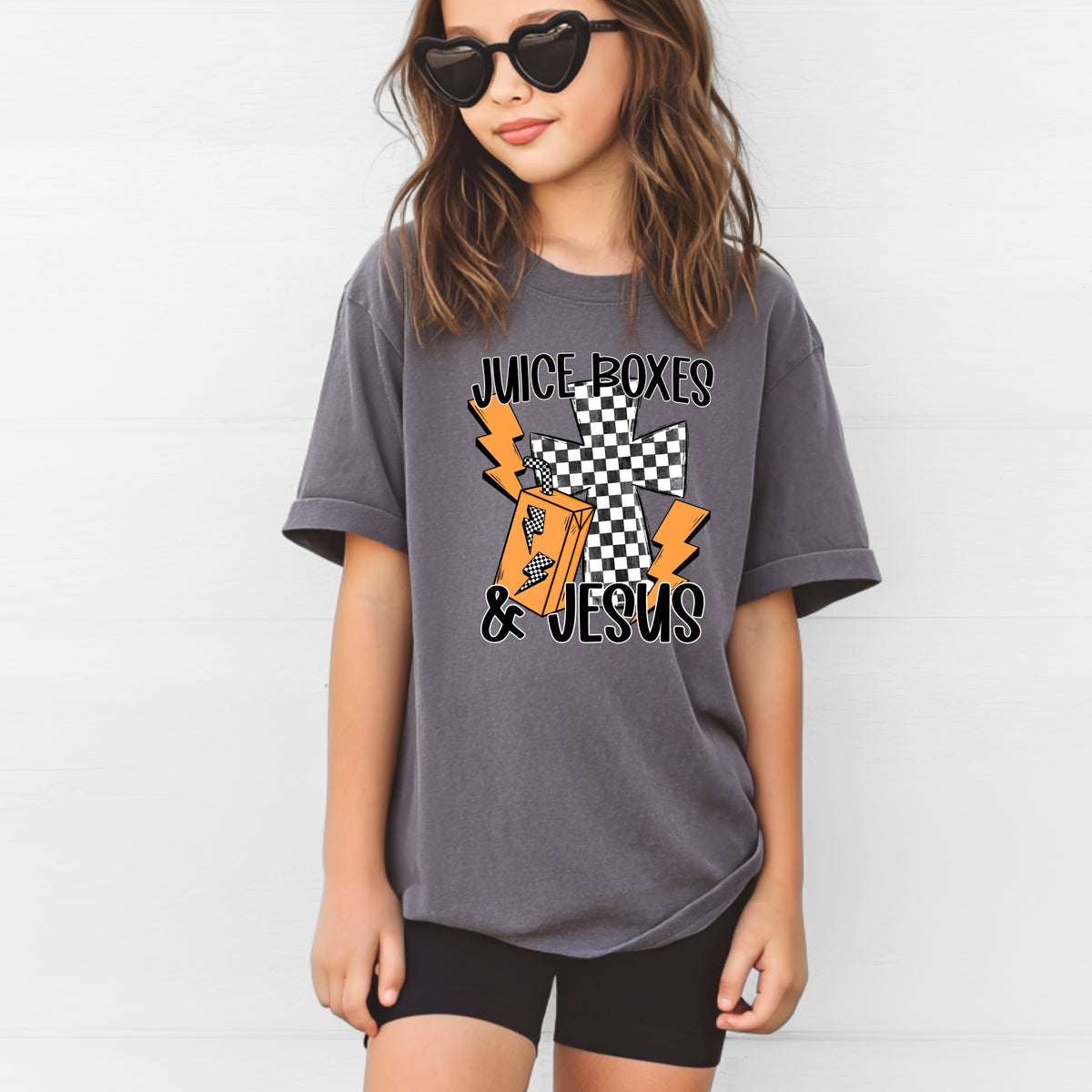 Juice Boxes and Jesus Kids - Youth Comfort Colors T-Shirt