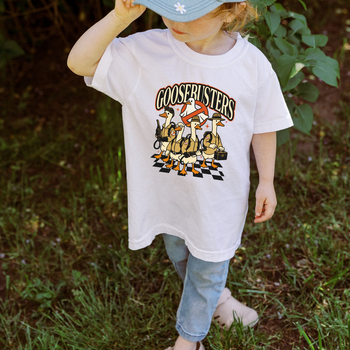 Halloween Goose Busters Squad, funny Halloween Shirts Group Tees Printed Comfort Colors T-Shirt 