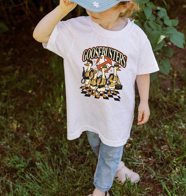 Halloween Goose Busters Squad, funny Halloween Shirts Group Tees Printed Comfort Colors T-Shirt 