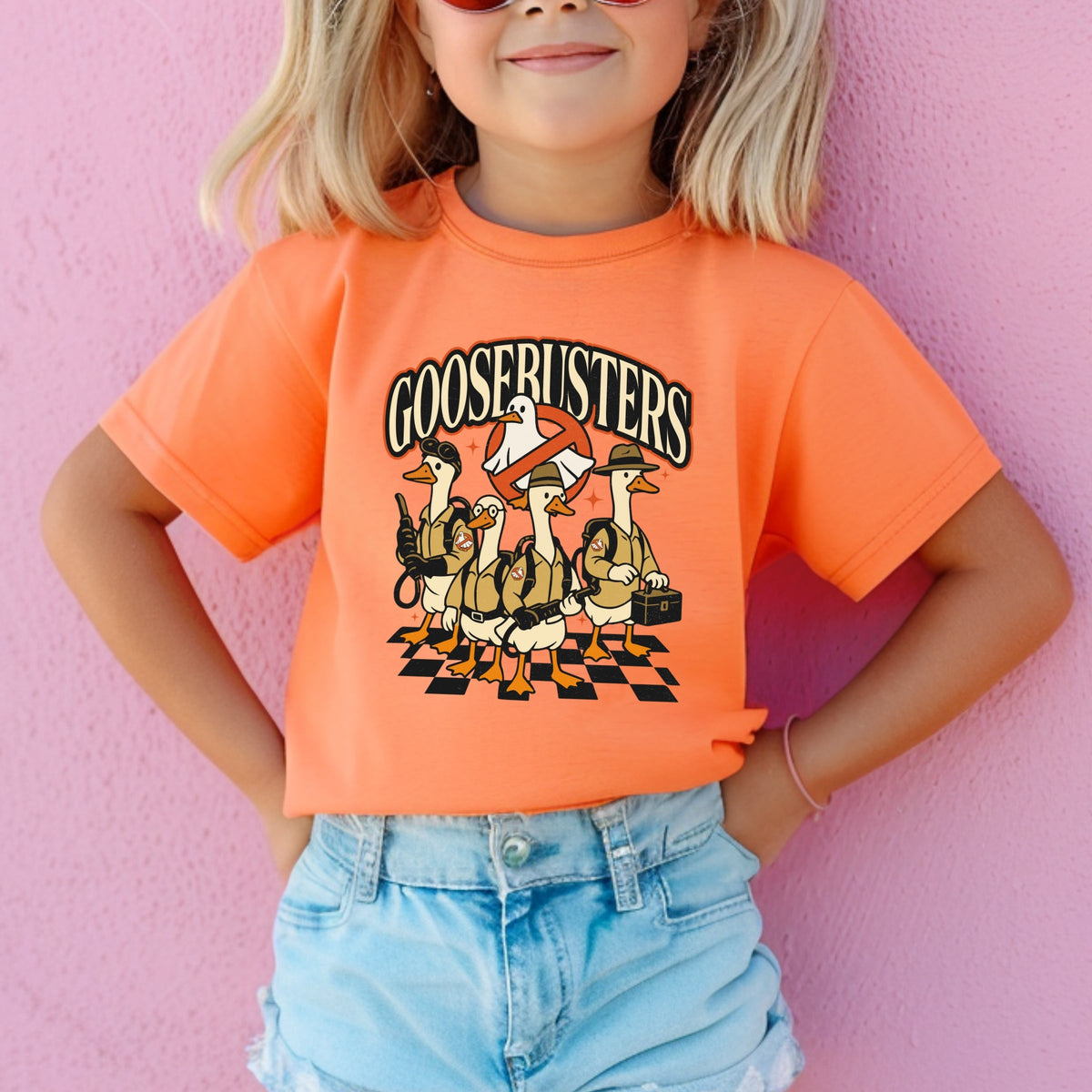 Halloween Goose Busters Squad, funny Halloween Shirts Group Tees Printed Comfort Colors T-Shirt 