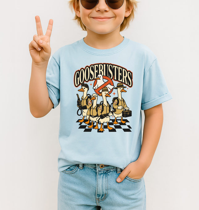 Halloween Goose Busters Squad, funny Halloween Shirts Group Tees Printed Comfort Colors T-Shirt 