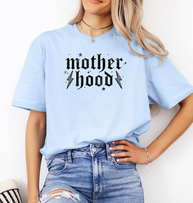 Motherhood Printed Tshirt- Funny Mom Shirts, Stylish Mom Tees, Gift for New Mom Shirt - Softstyle 100% Cotton T-Shirt – Comfy Unisex Fit, Premium Quality Tee
