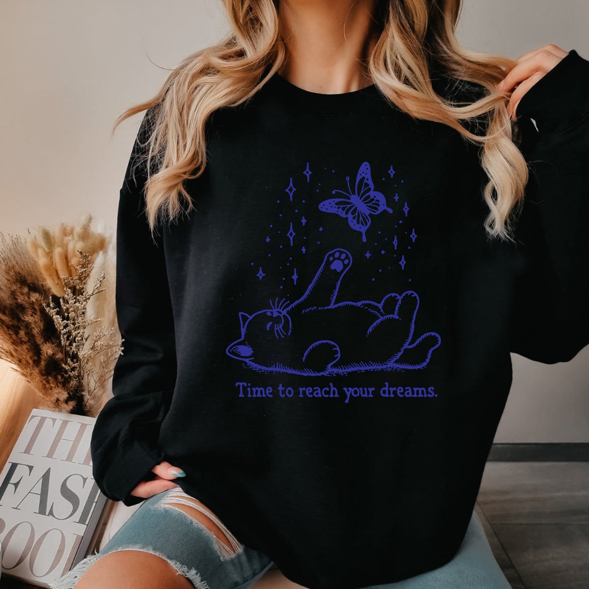 Time To Reach Your Dreams - Adult Crewneck Sweatshirt