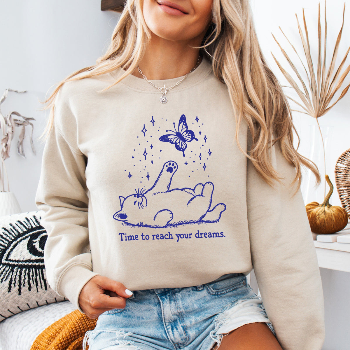 Time To Reach Your Dreams - Adult Crewneck Sweatshirt
