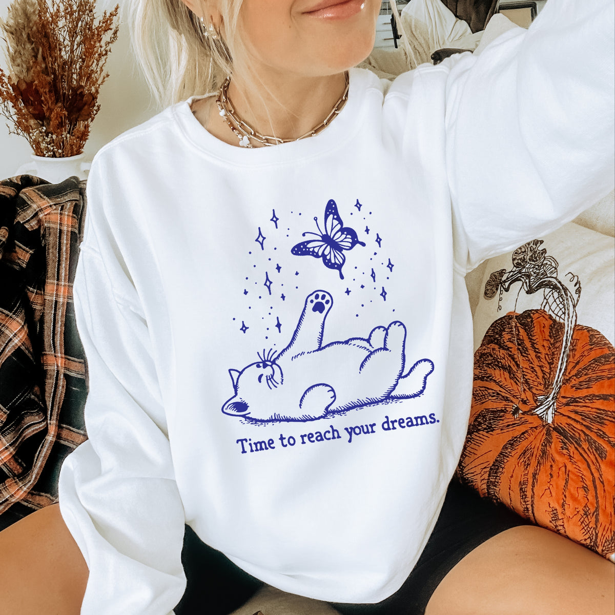 Time To Reach Your Dreams - Adult Crewneck Sweatshirt