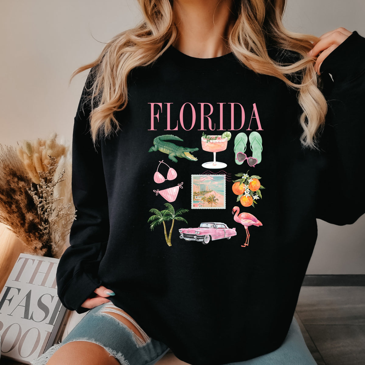 Florida Collage - Adult Crewneck Sweatshirt