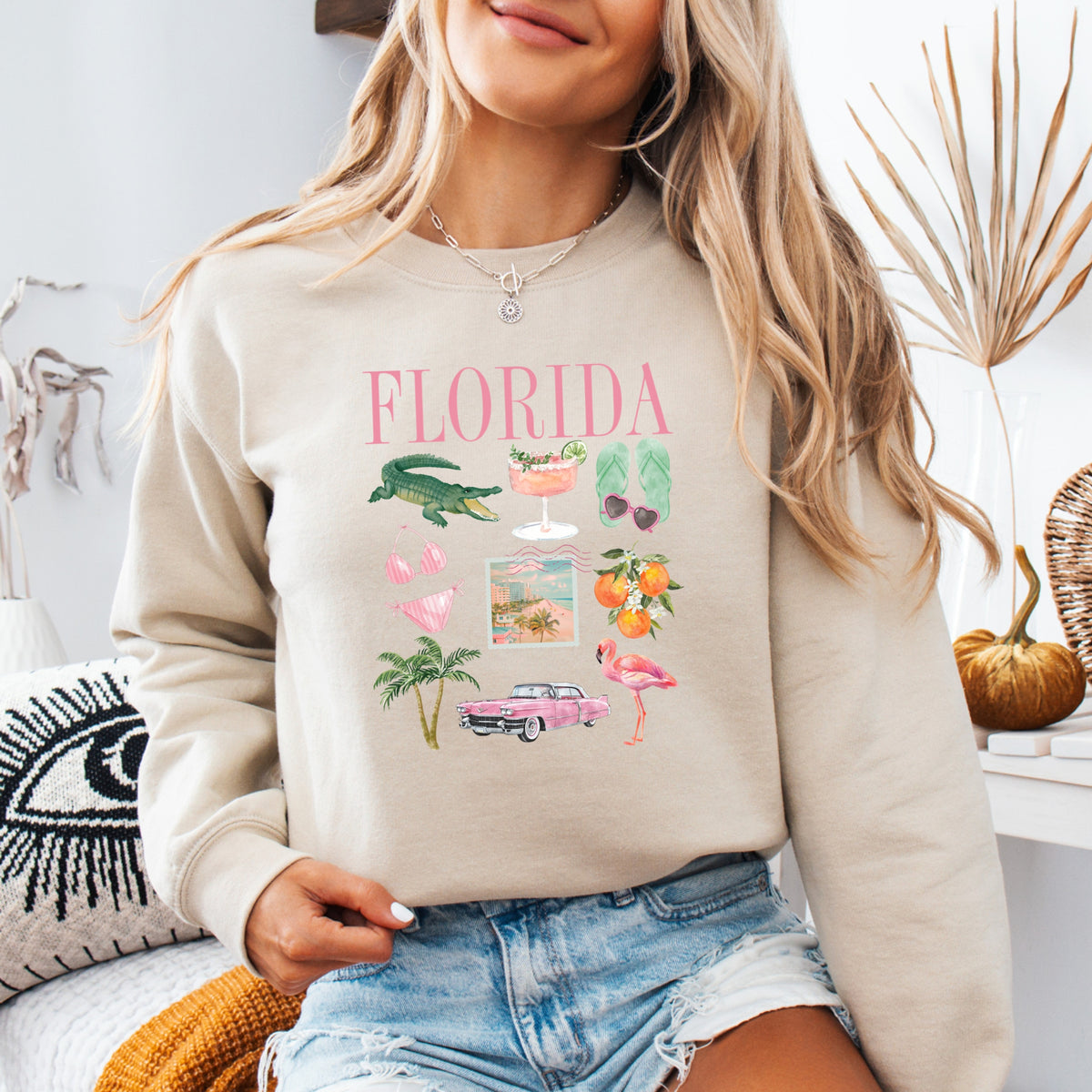 Florida Collage - Adult Crewneck Sweatshirt