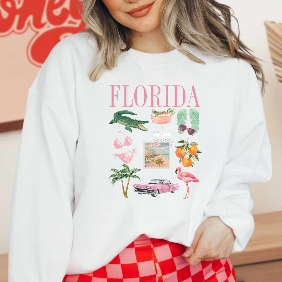 Florida Collage - Adult Crewneck Sweatshirt