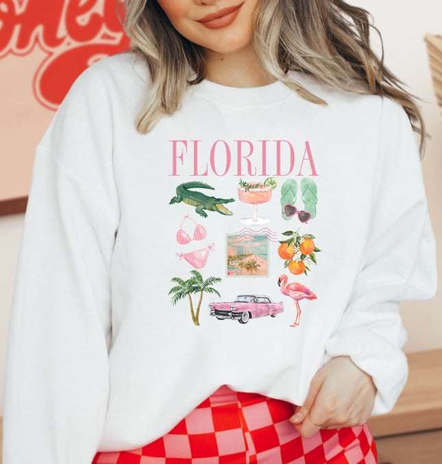 Florida Collage - Adult Crewneck Sweatshirt