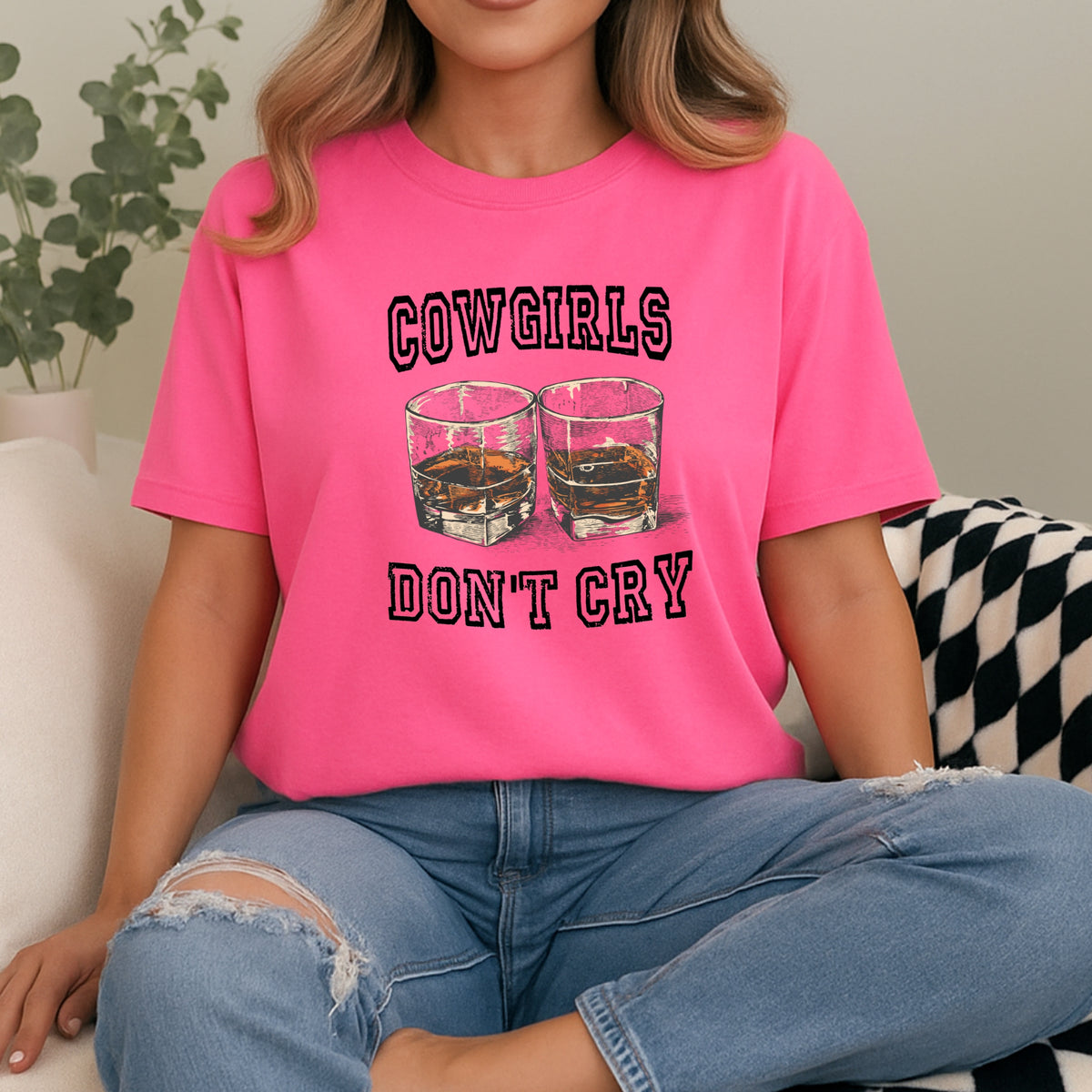 Cowgirls Don't Cry - Adult Comfort Colors T-Shirt