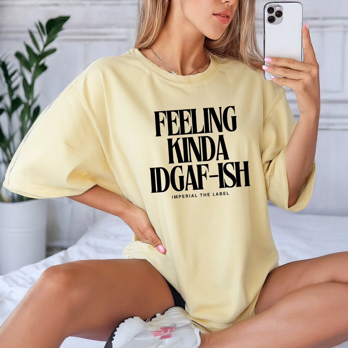 Feeling Kinda IDGAF - Adult Comfort Colors T-Shirt
