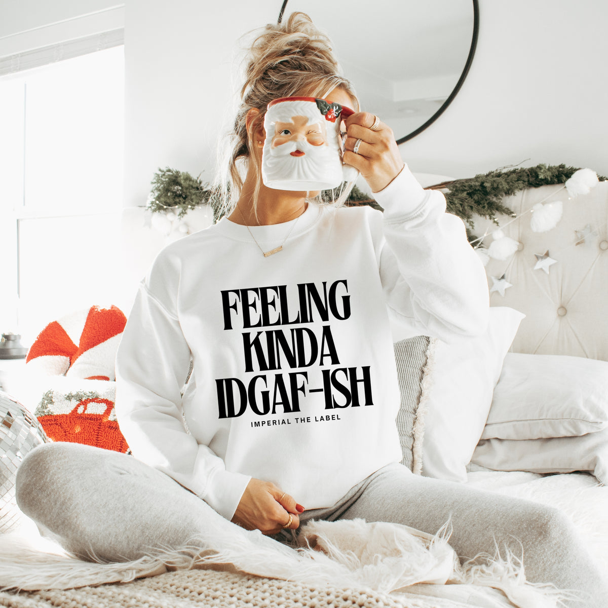 Feeling Kinda IDGAF-ish - Adult Crewneck Sweatshirt