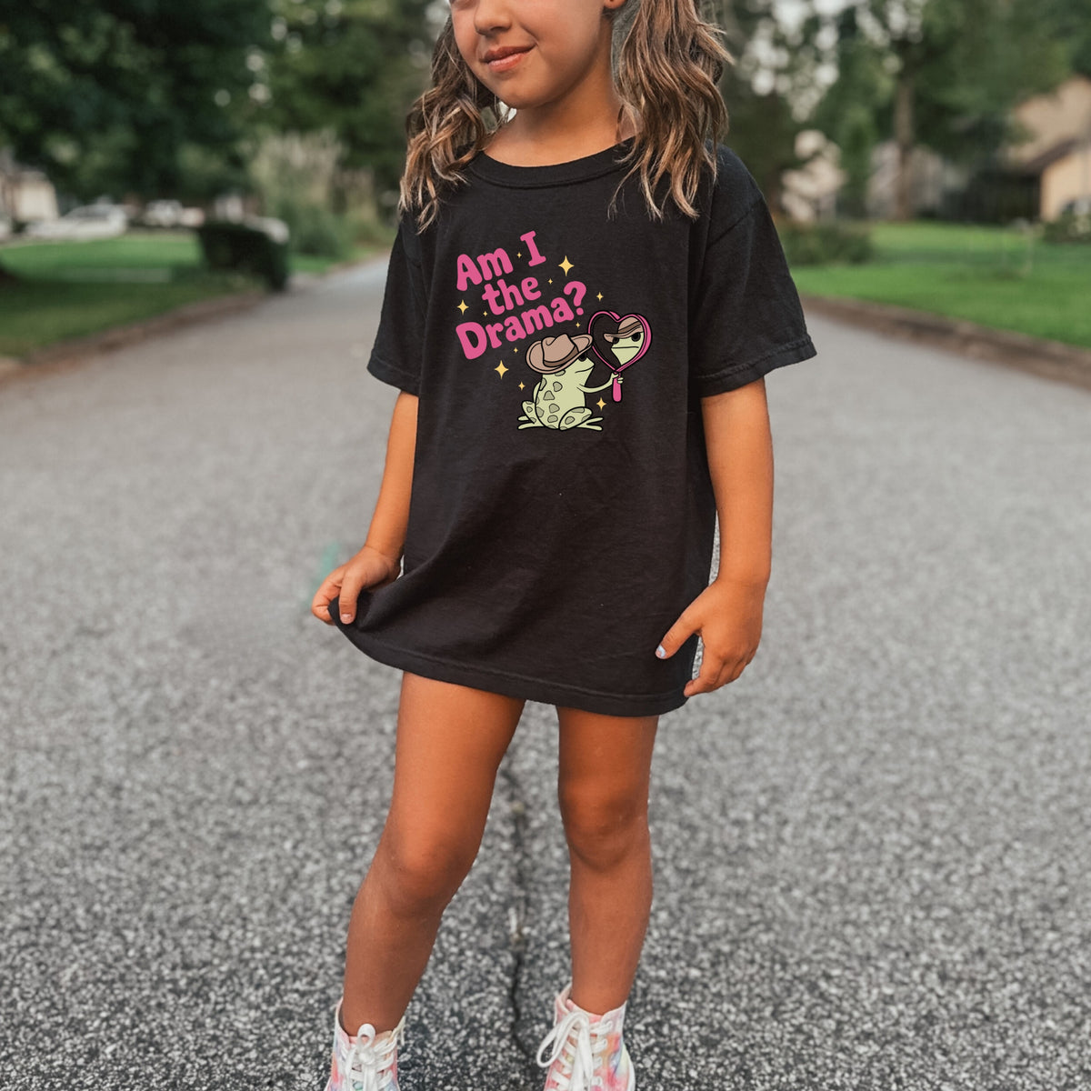 Am I The Drama Kids - Youth Comfort Colors T-Shirt
