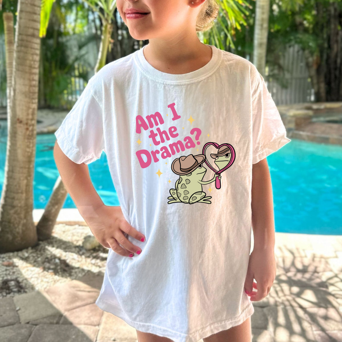 Am I The Drama Youth - Youth Comfort Colors T-Shirt