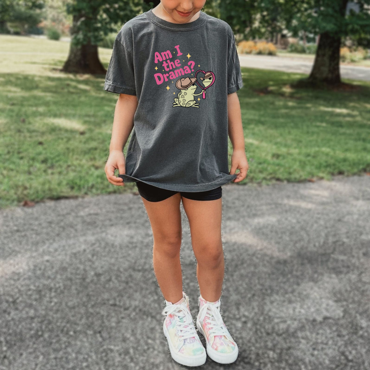 Am I The Drama Kids - Youth Comfort Colors T-Shirt