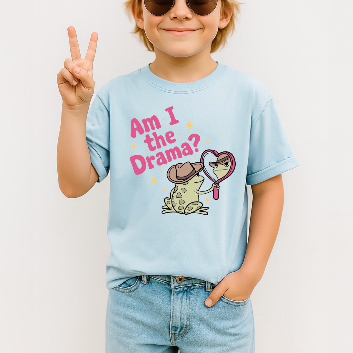 Am I The Drama Kids - Youth Comfort Colors T-Shirt