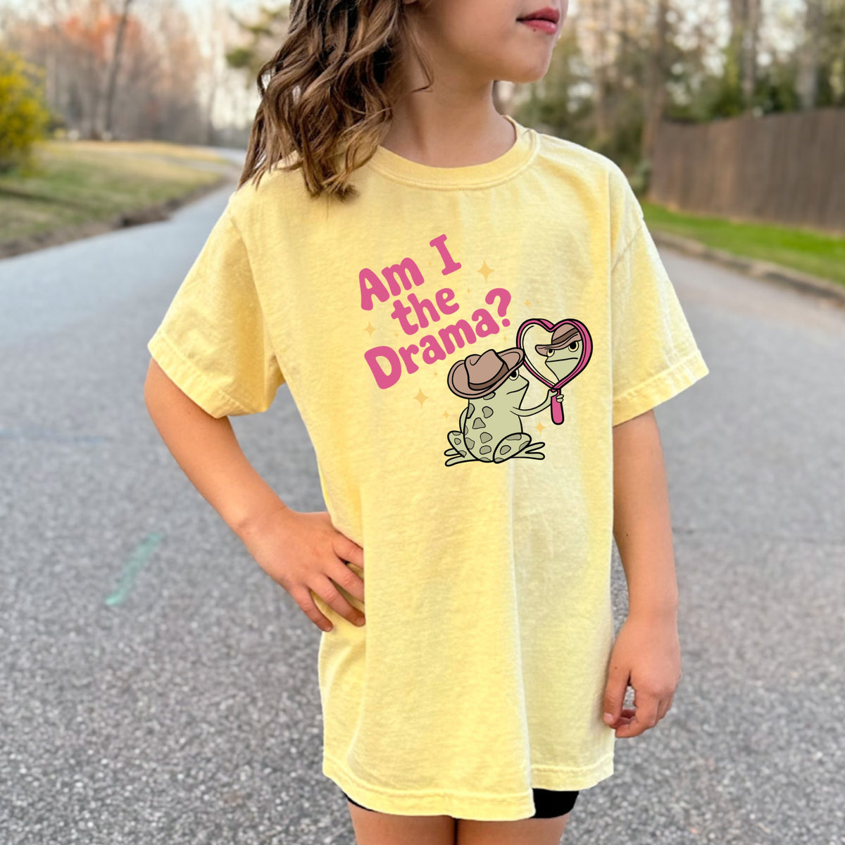 Am I The Drama Kids - Youth Comfort Colors T-Shirt