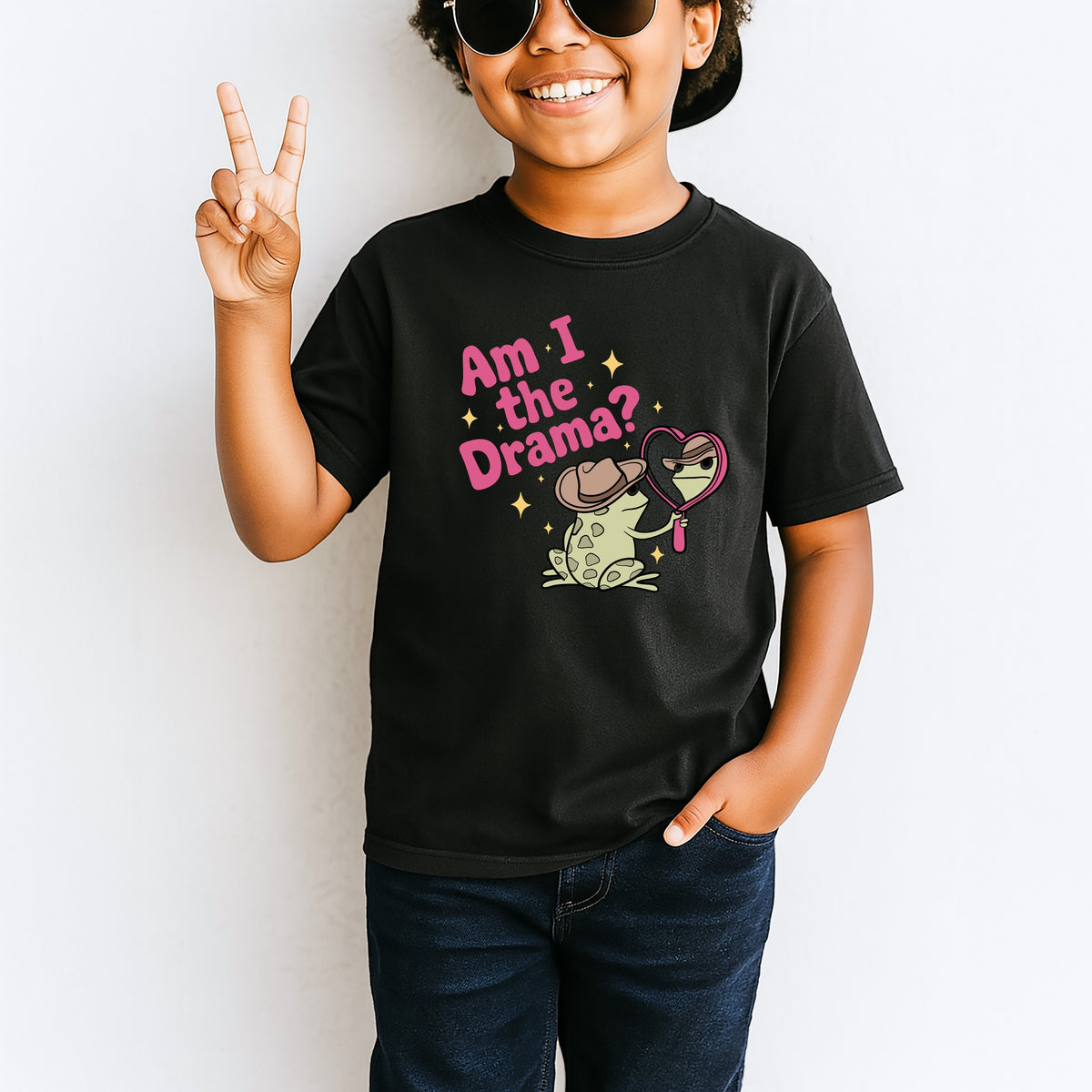 Am I The Drama Youth - Youth Comfort Colors T-Shirt