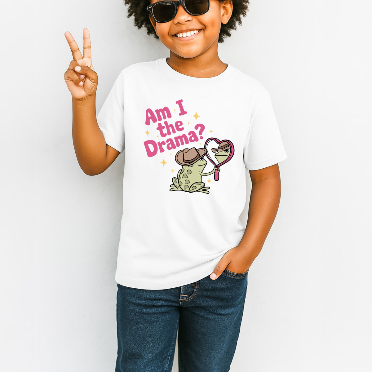 Am I The Drama Kids - Youth Comfort Colors T-Shirt