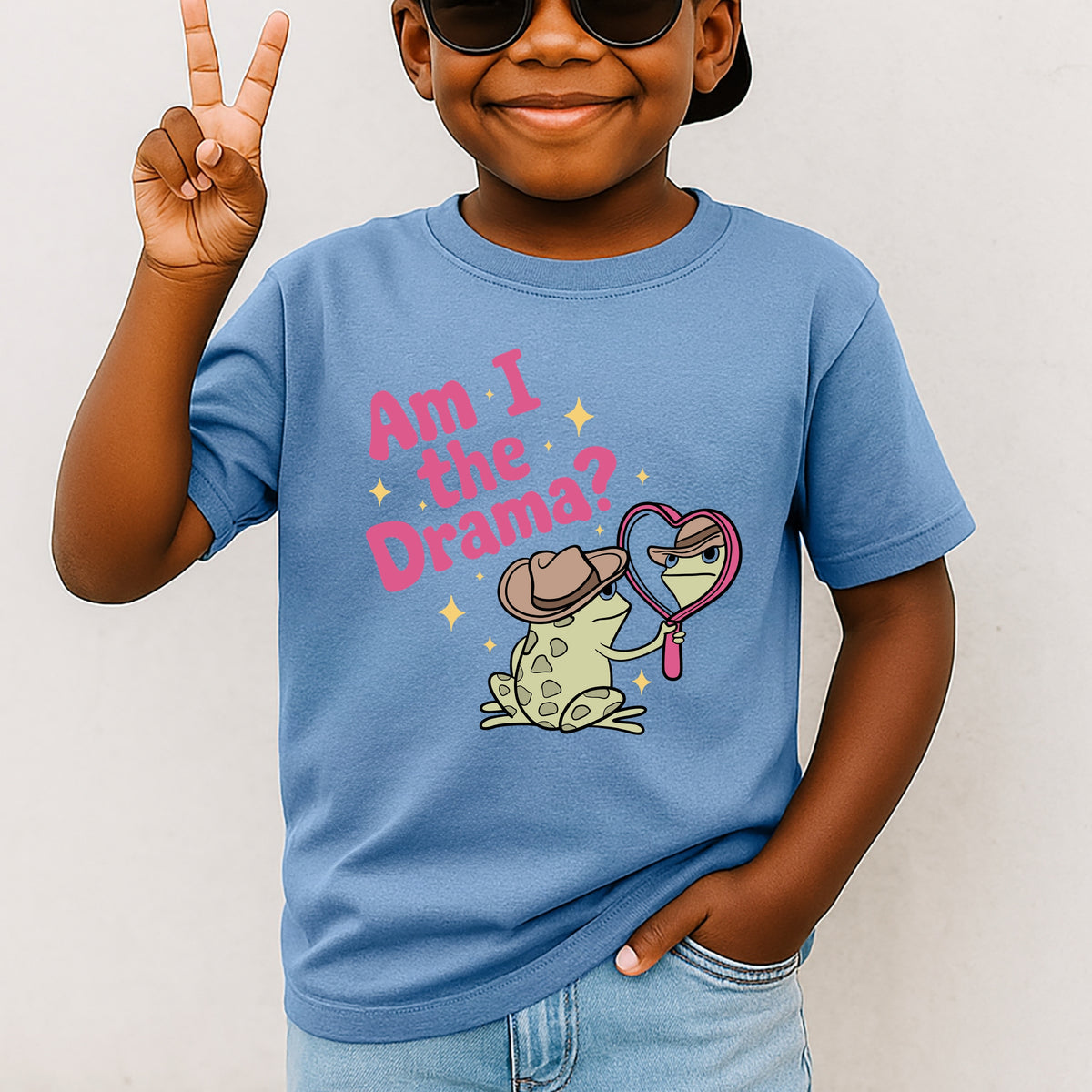 Am I The Drama Kids - Youth Comfort Colors T-Shirt