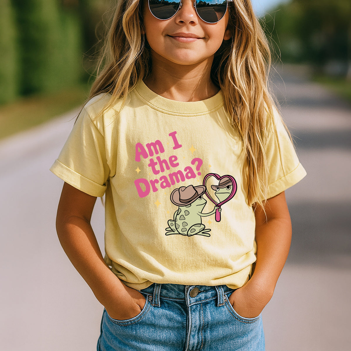 Am I The Drama Youth - Youth Comfort Colors T-Shirt