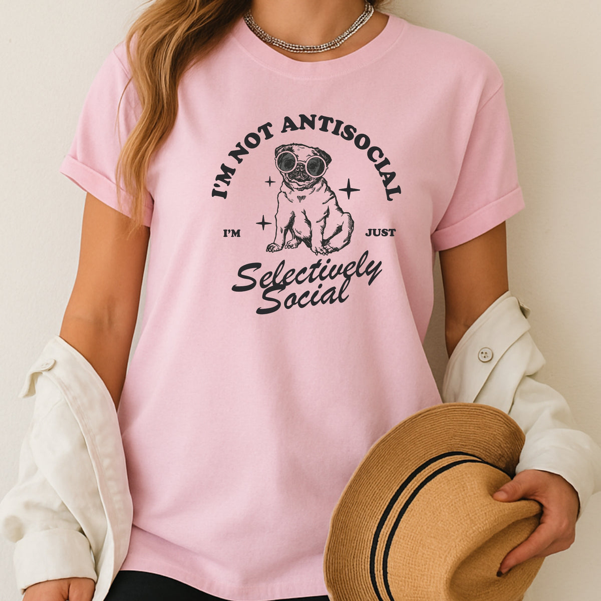 I'm Not Anti-Social I'm Just Selectively Social - Adult Softstyle T-Shirt