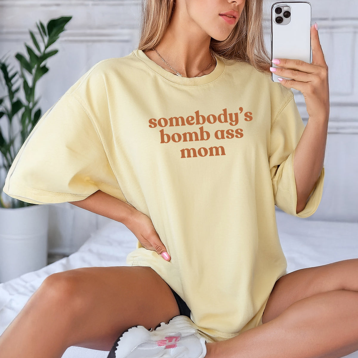 Somebody's Bomb Ass Mom - Adult Comfort Colors T-Shirt