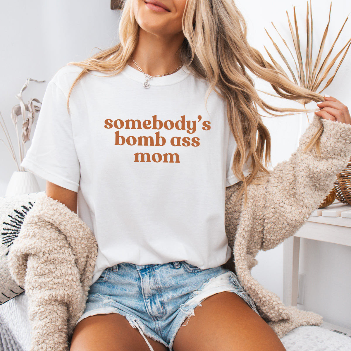 Somebody's Bomb Ass Mom - Adult Comfort Colors T-Shirt
