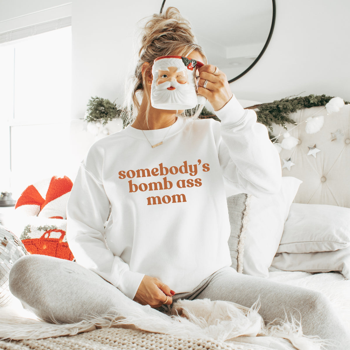 Somebody's Bomb Ass Mom - Adult Crewneck Sweatshirt
