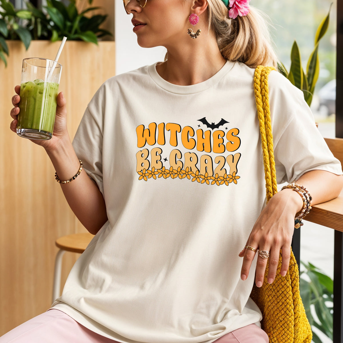 Witches Be Crazy Halloween - Adult Comfort Colors T-Shirt