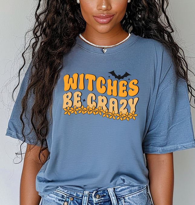 Witches Be Crazy Halloween - Adult Comfort Colors T-Shirt