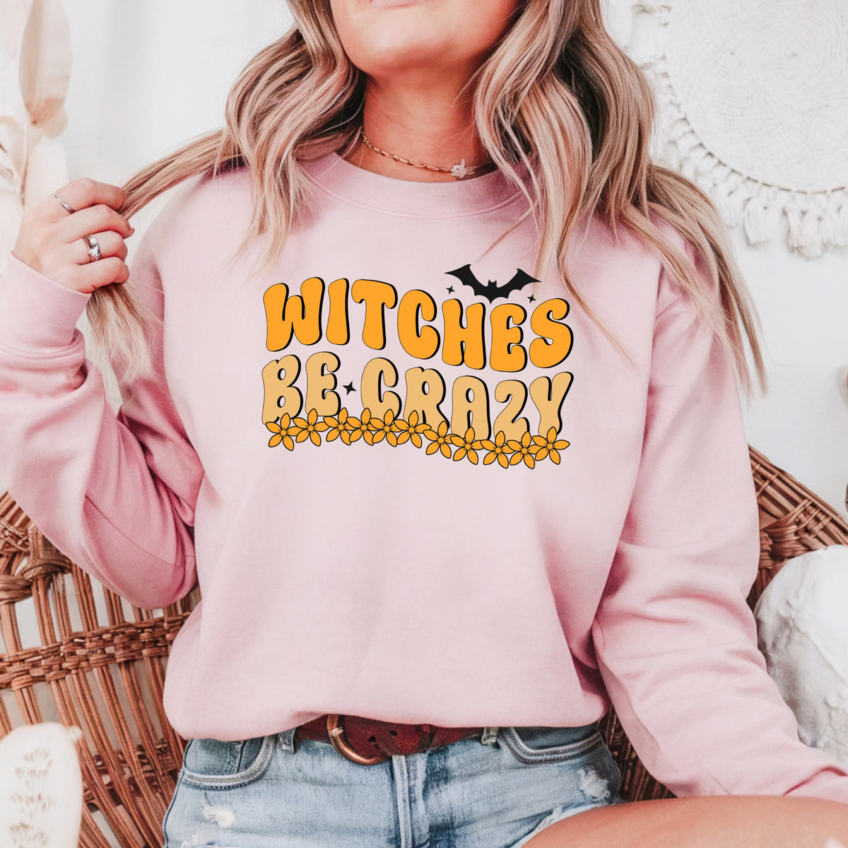 Witches Be Crazy Halloween - Crewneck Sweatshirt